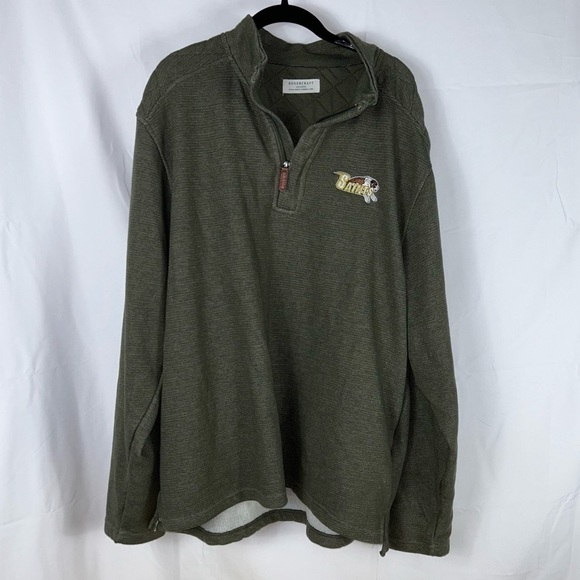 BoxerCraft Jacket Half Zip Long Sleeve Saint Bernard Logo Pullover 1/2 Zip Top - Picture 3 of 15